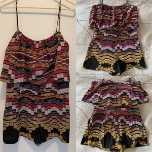 Bebe Colorful Romper - NWOT